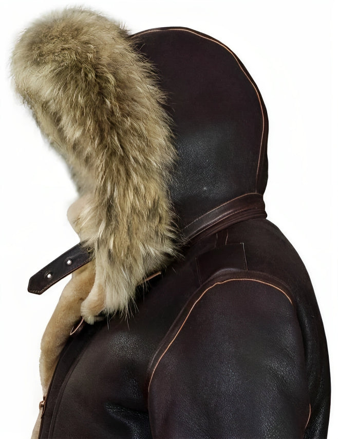 Detlef - Winter jacket in lambskin style