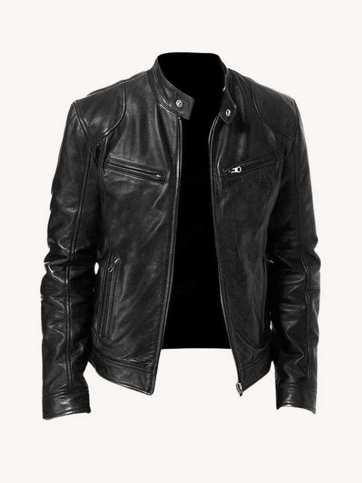 ASCANIO - CASUAL LEATHER JACKET