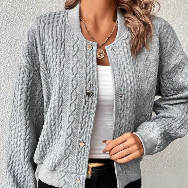 Erika™ - Comfortable cardigan with handcrafted details