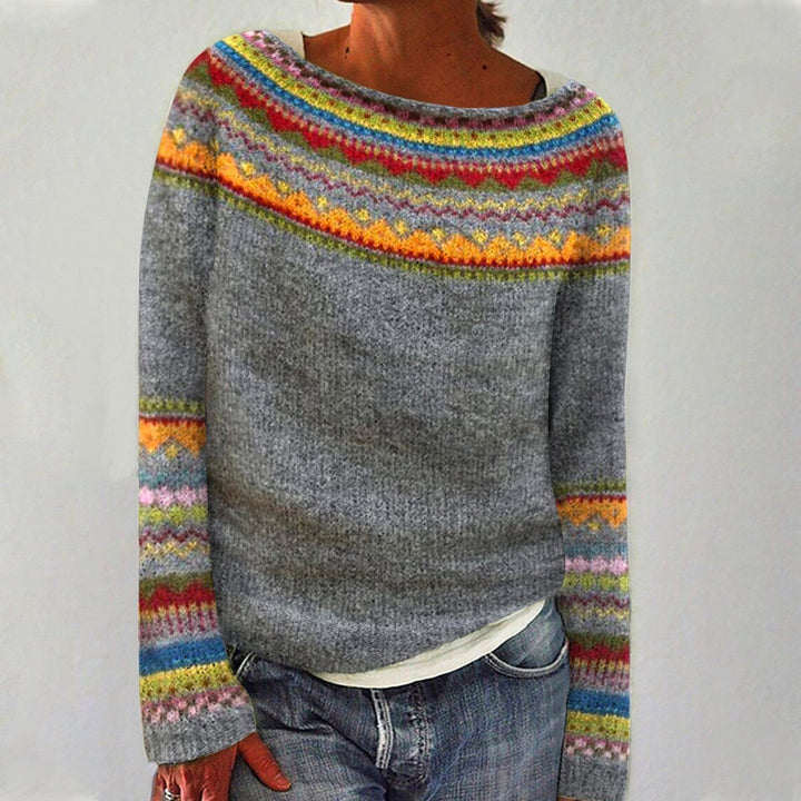 Kirra - Retro Knit Sweater for Women