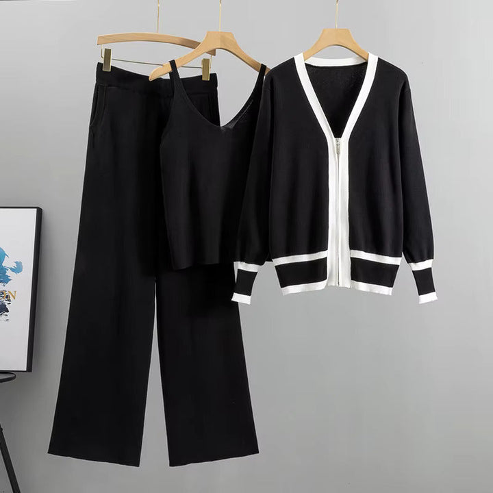 Daisy™ - Elegant, stylish knitted three-piece suit set