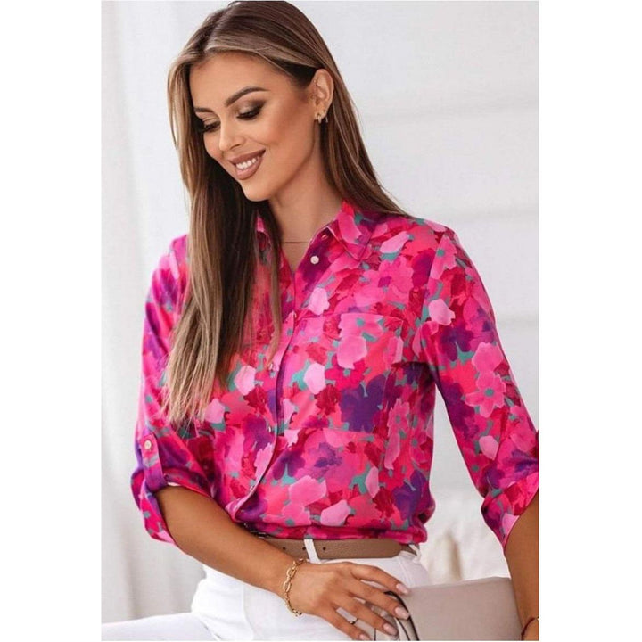 MARI™ | PINK FLOWER BLOUSE