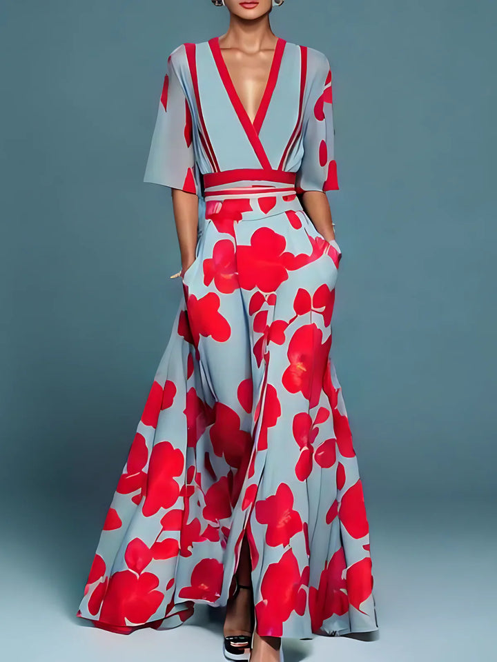 Tilly | Elegant Floral Wallet Dress