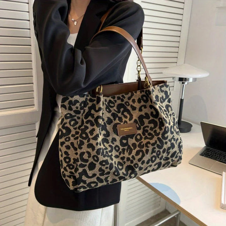 Leonora - Elegant Leopard Print Handbags