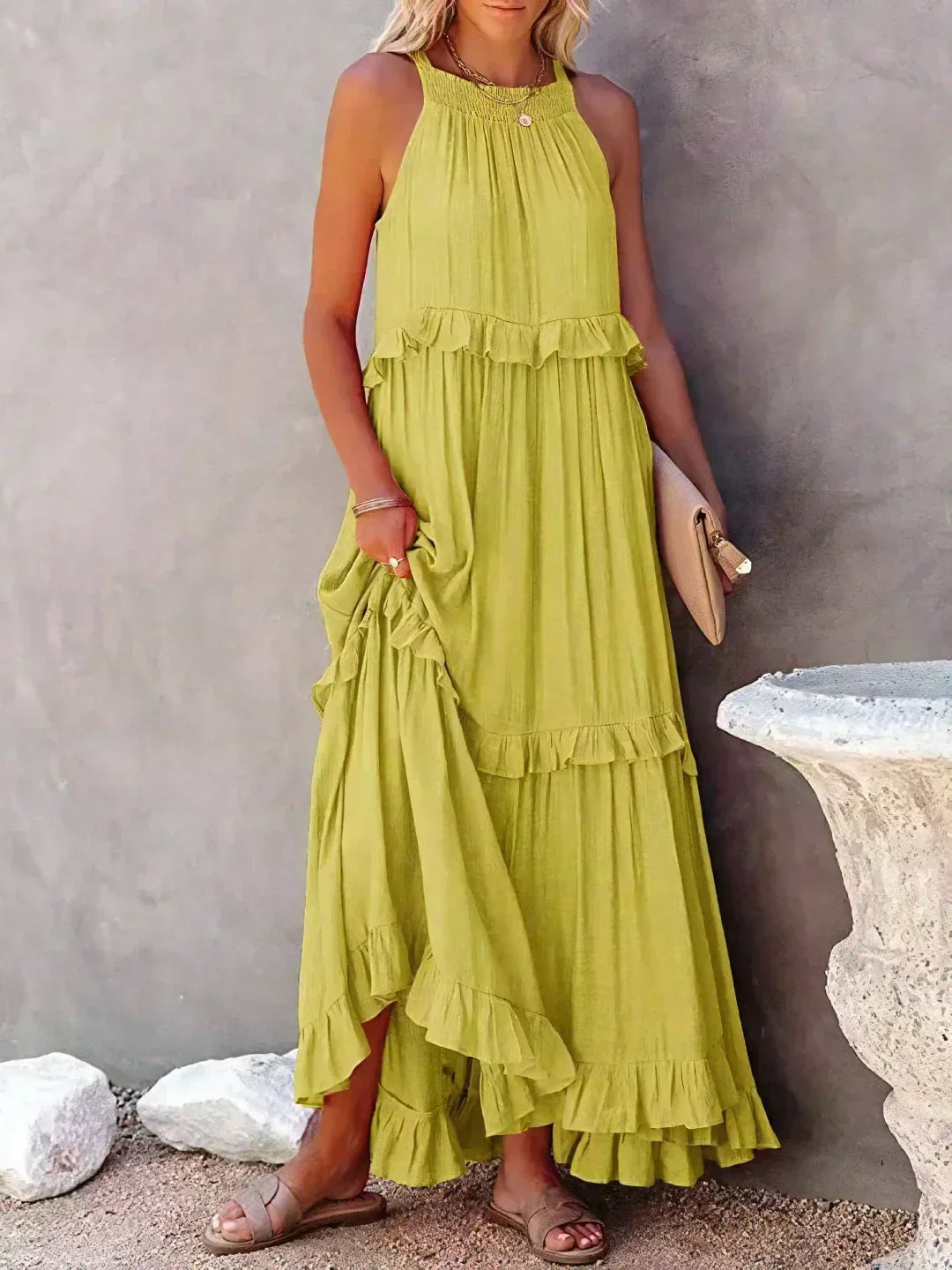 Emilia - Halter Maxi Dress