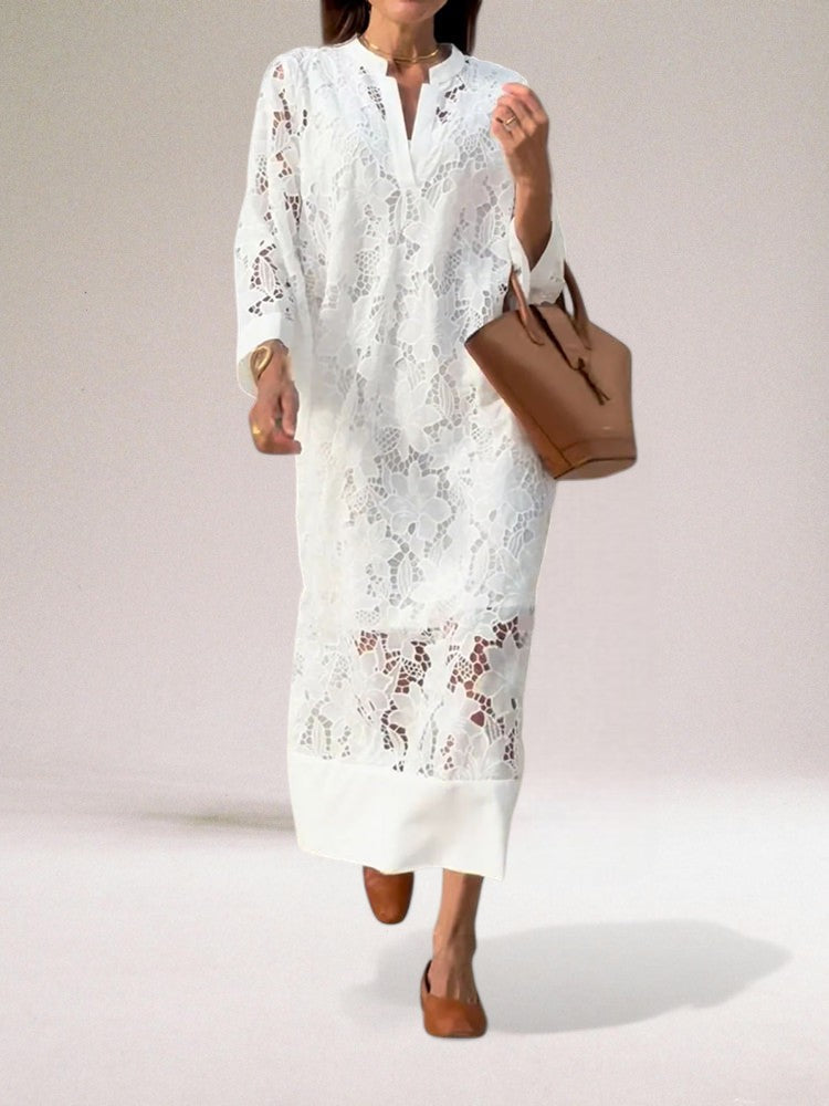 Beata™ | Long luxury lace dress