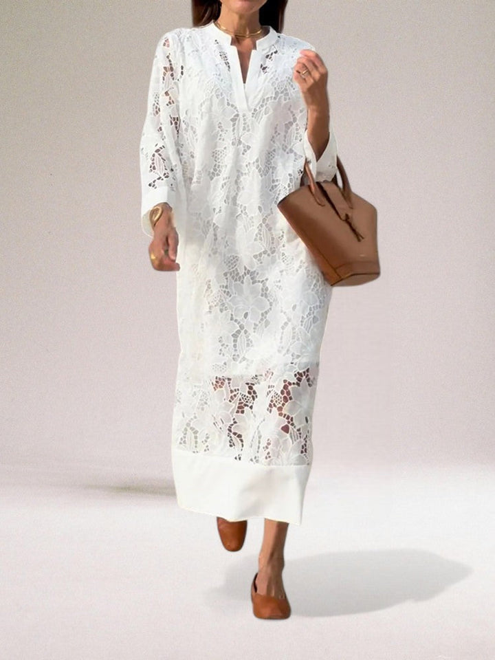 Beata™ | Long luxury lace dress