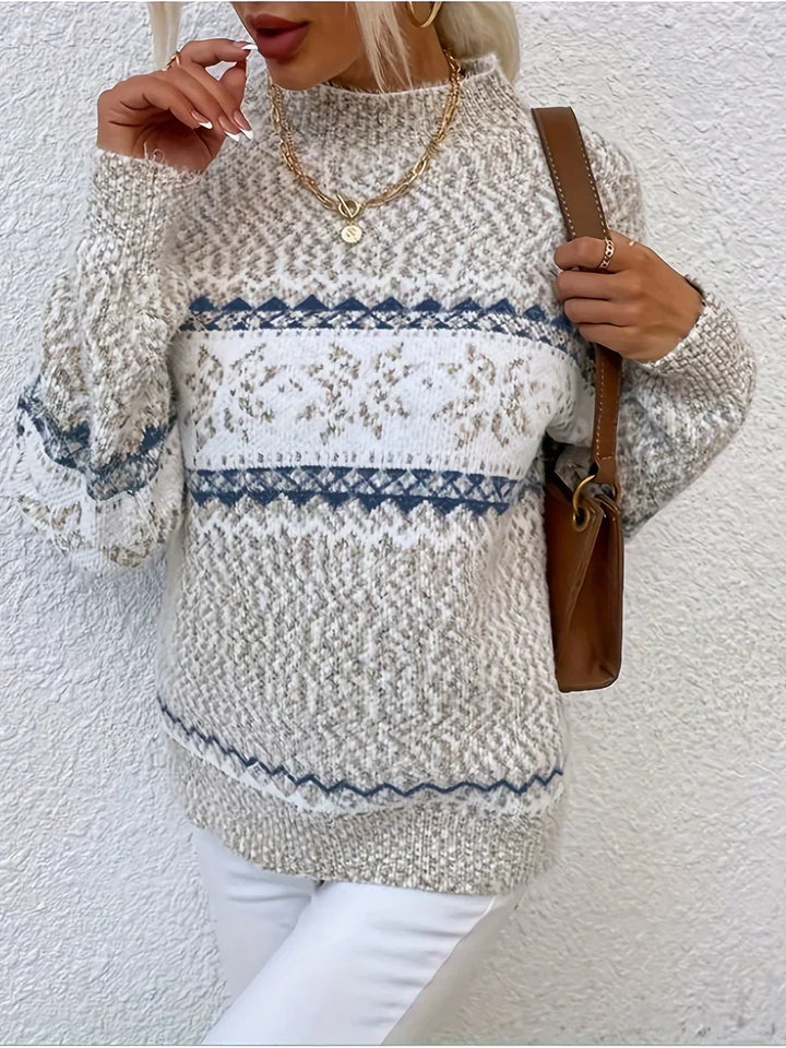 Elain - Snowflake Knit Sweater