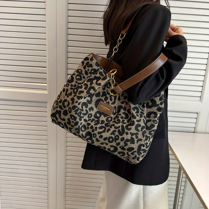 Leonora - Elegant Leopard Print Handbags