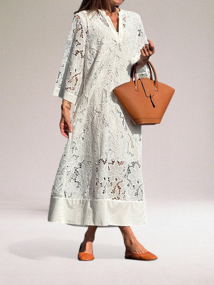 Beata™ | Long luxury lace dress
