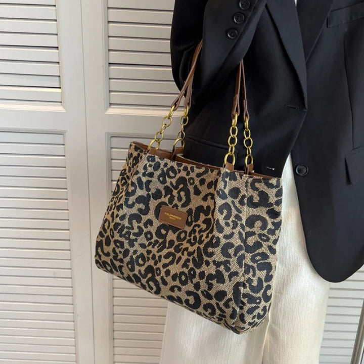 Leonora - Elegant Leopard Print Handbags