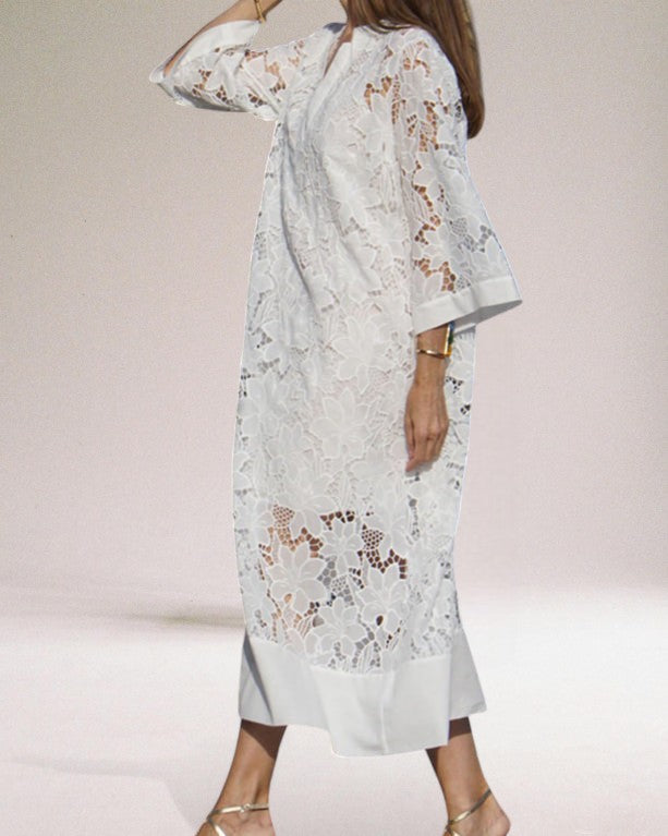 Beata™ | Long luxury lace dress
