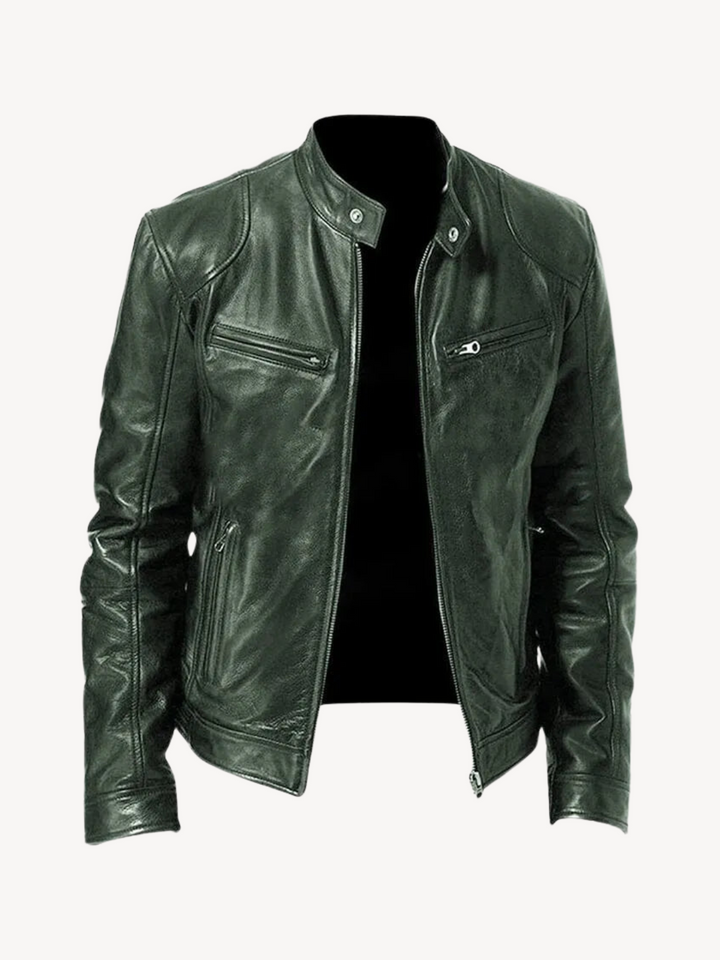 ASCANIO - CASUAL LEATHER JACKET