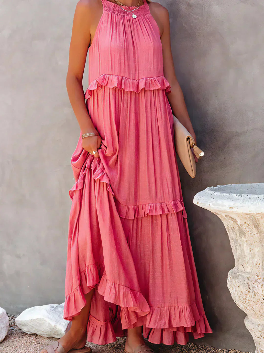 Emilia - Halter Maxi Dress