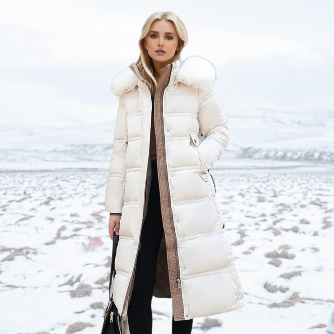 Lily | Luxurious winter parka with fur hood