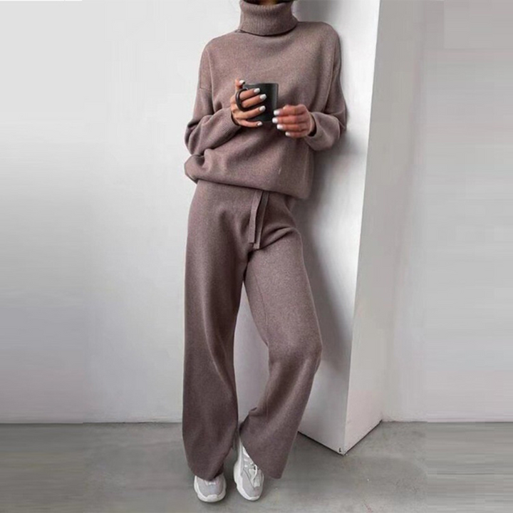 Clara™ - Comfortable 2-piece set with turtleneck sweater and long pants