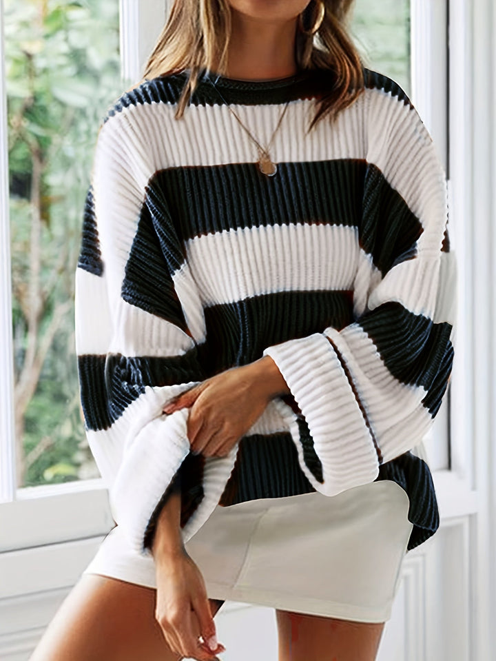 Chloe™ Striped Crew Neck Sweater