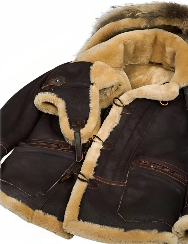 Detlef - Winter jacket in lambskin style