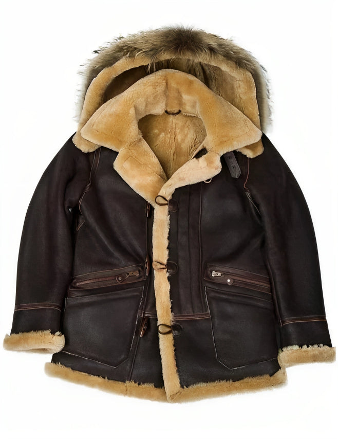 Detlef - Winter jacket in lambskin style