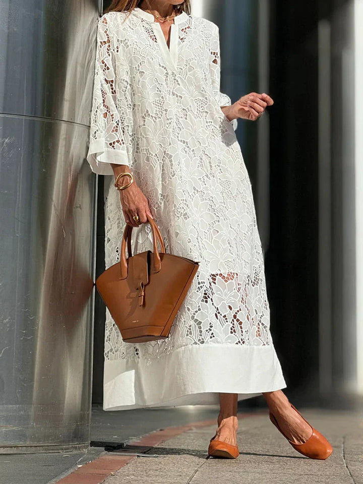 Beata™ | Long luxury lace dress