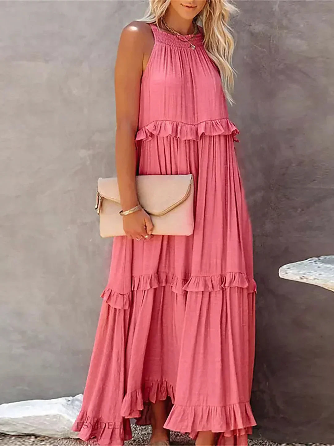 Emilia - Halter Maxi Dress