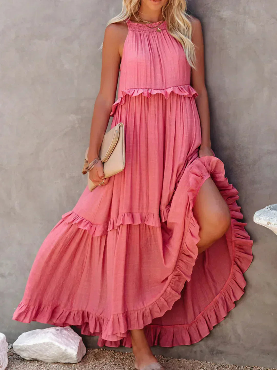 Emilia - Halter Maxi Dress