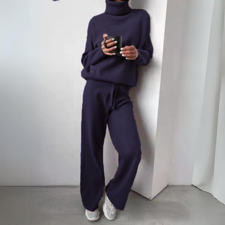 Clara™ - Comfortable 2-piece set with turtleneck sweater and long pants