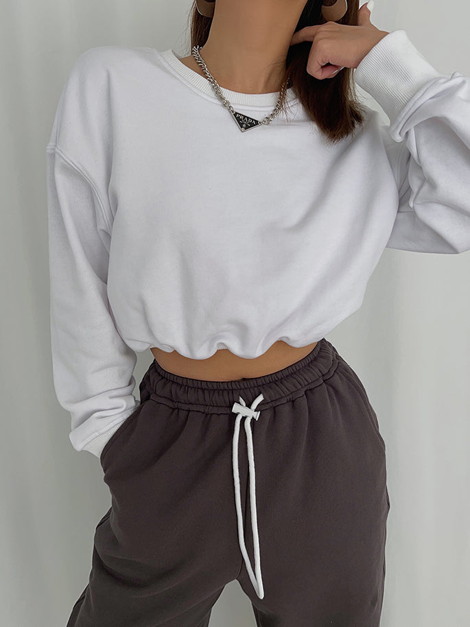 MAYA - Shine On Cropped Sweatshirt