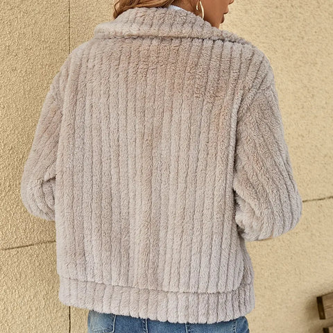 SVEVA™ | ELEGANT PLUSH CARDIGAN