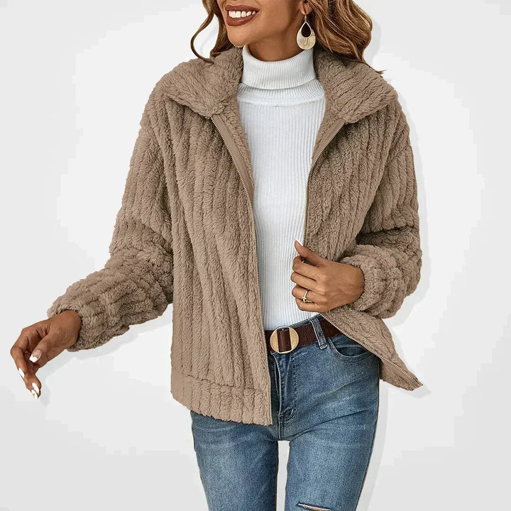 SVEVA™ | ELEGANT PLUSH CARDIGAN