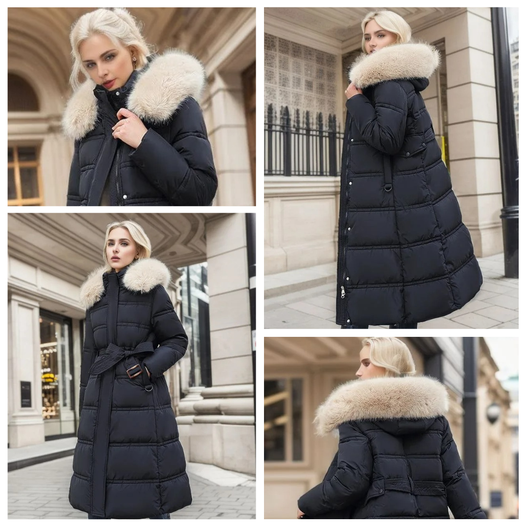 Lily | Luxurious winter parka with fur hood