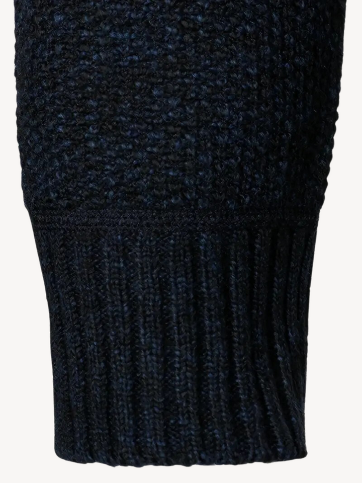 COSIMO - QUARTER-ZIP KNITTED SWEATER