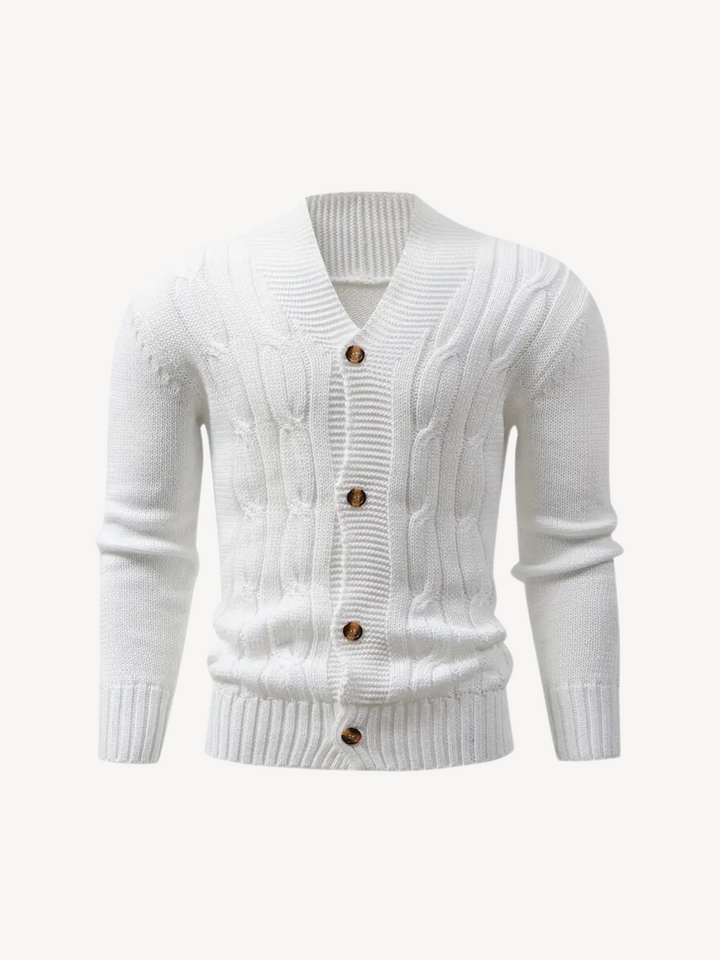 REMIGIO - KNITTED CARDIGAN WITH BUTTONS