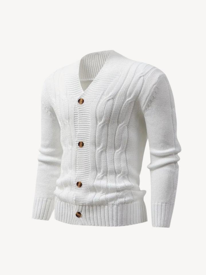 REMIGIO - KNITTED CARDIGAN WITH BUTTONS