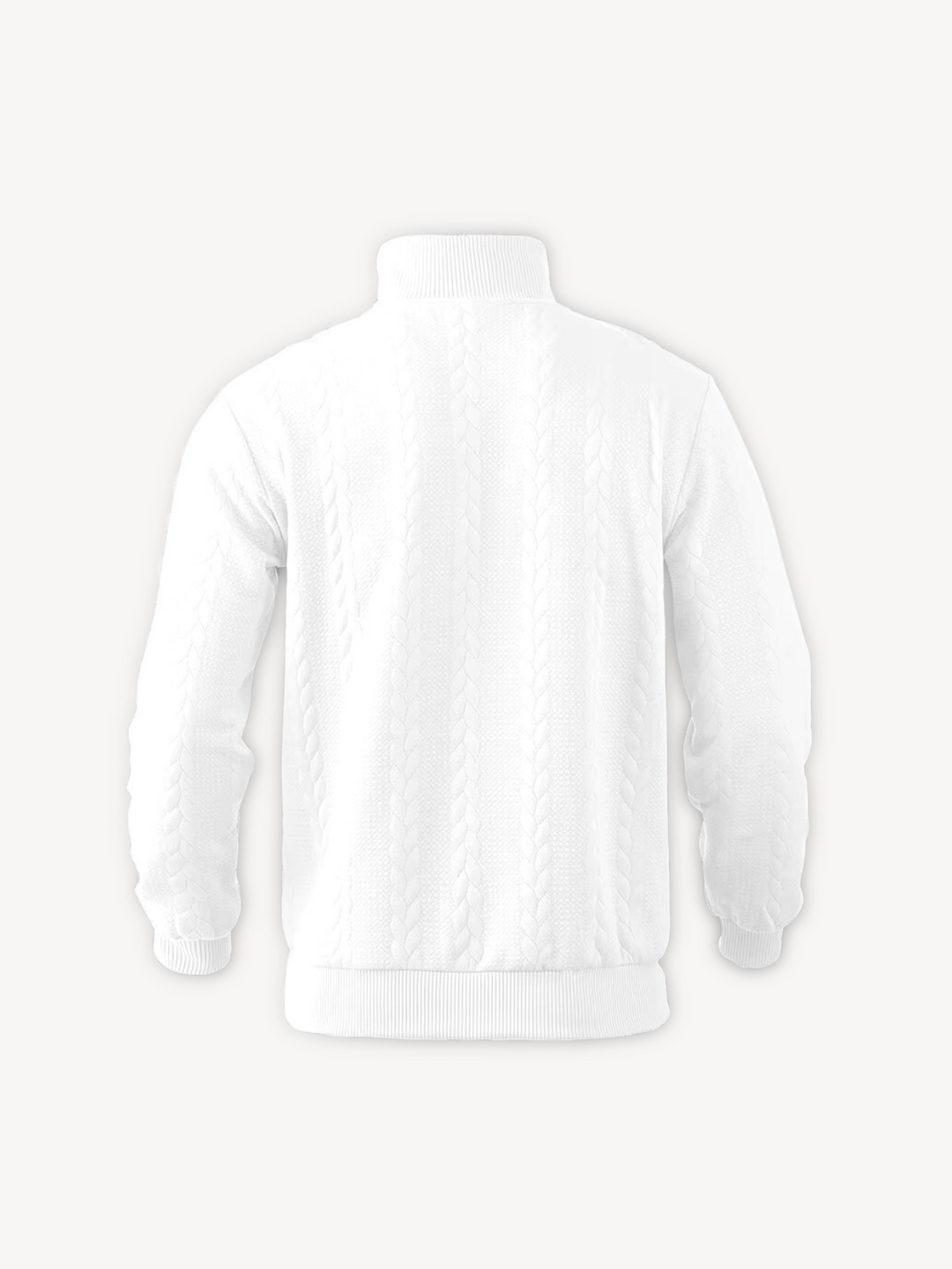 RANIERO - CASUAL HENLEY SWEATER WITH HALF ZIP