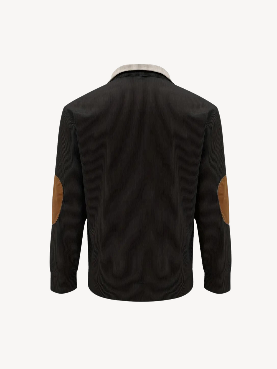 VITTORIO - HENLEY SHIRT WITH PATCHWORK INSERTS