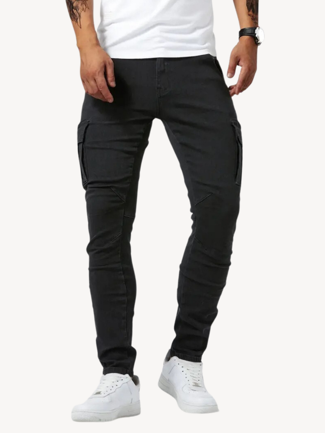 OLIVIERO - CARGO TIGHT PANTS WITH MEDIUM ELASTICITY