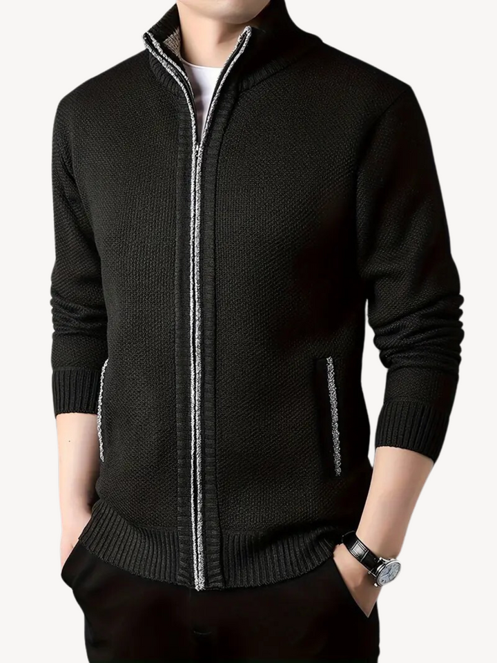 CORRADO - COMFORTABLE ZIP CARDIGAN