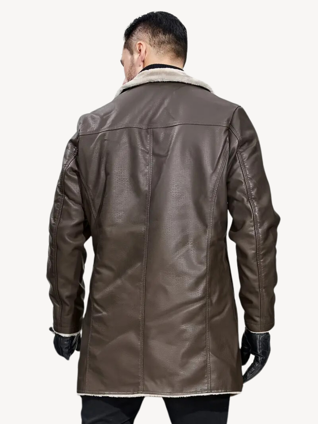 DAMIANO - PU JACKET WITH WARM LINING