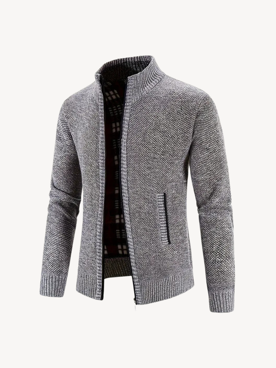 CORRADO - COMFORTABLE ZIP CARDIGAN