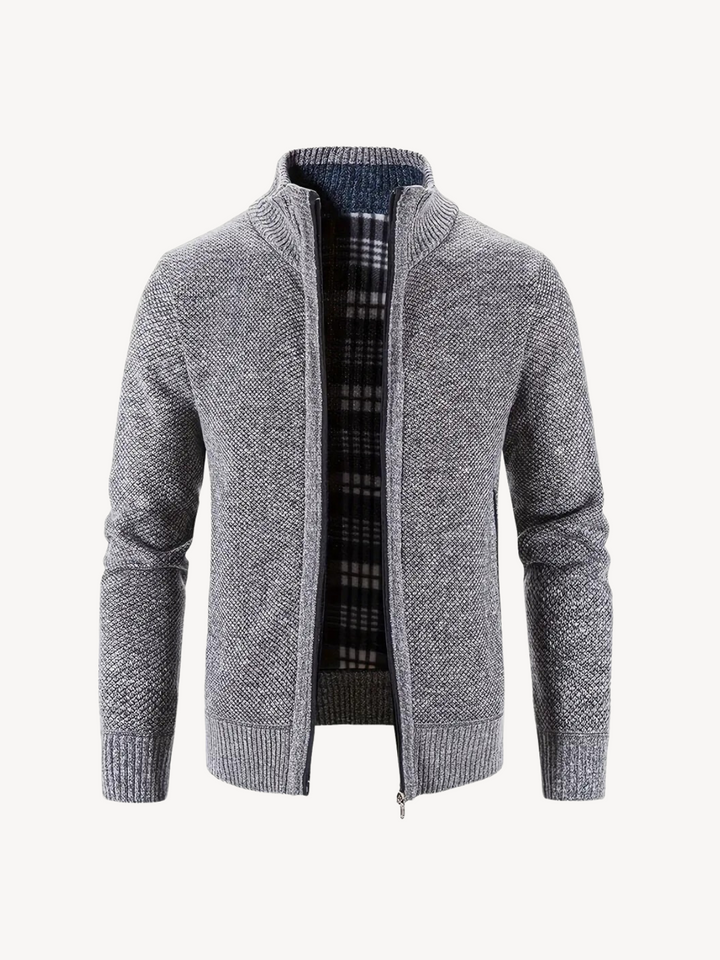 CORRADO - COMFORTABLE ZIP CARDIGAN