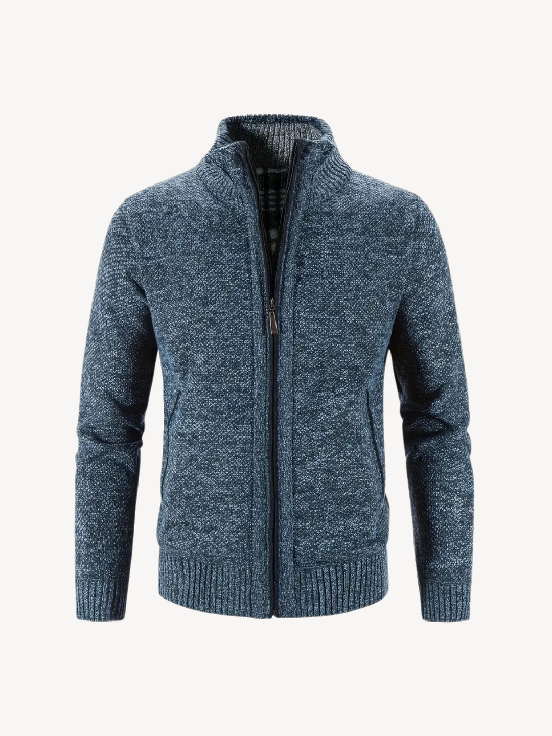 CORRADO - COMFORTABLE ZIP CARDIGAN