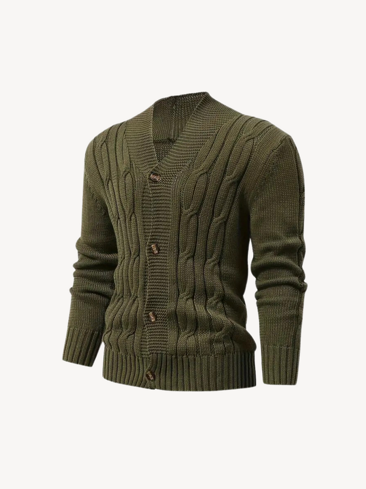 REMIGIO - KNITTED CARDIGAN WITH BUTTONS