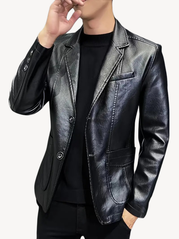 OLIVEIERO - SYNTHETIC LEATHER JACKET