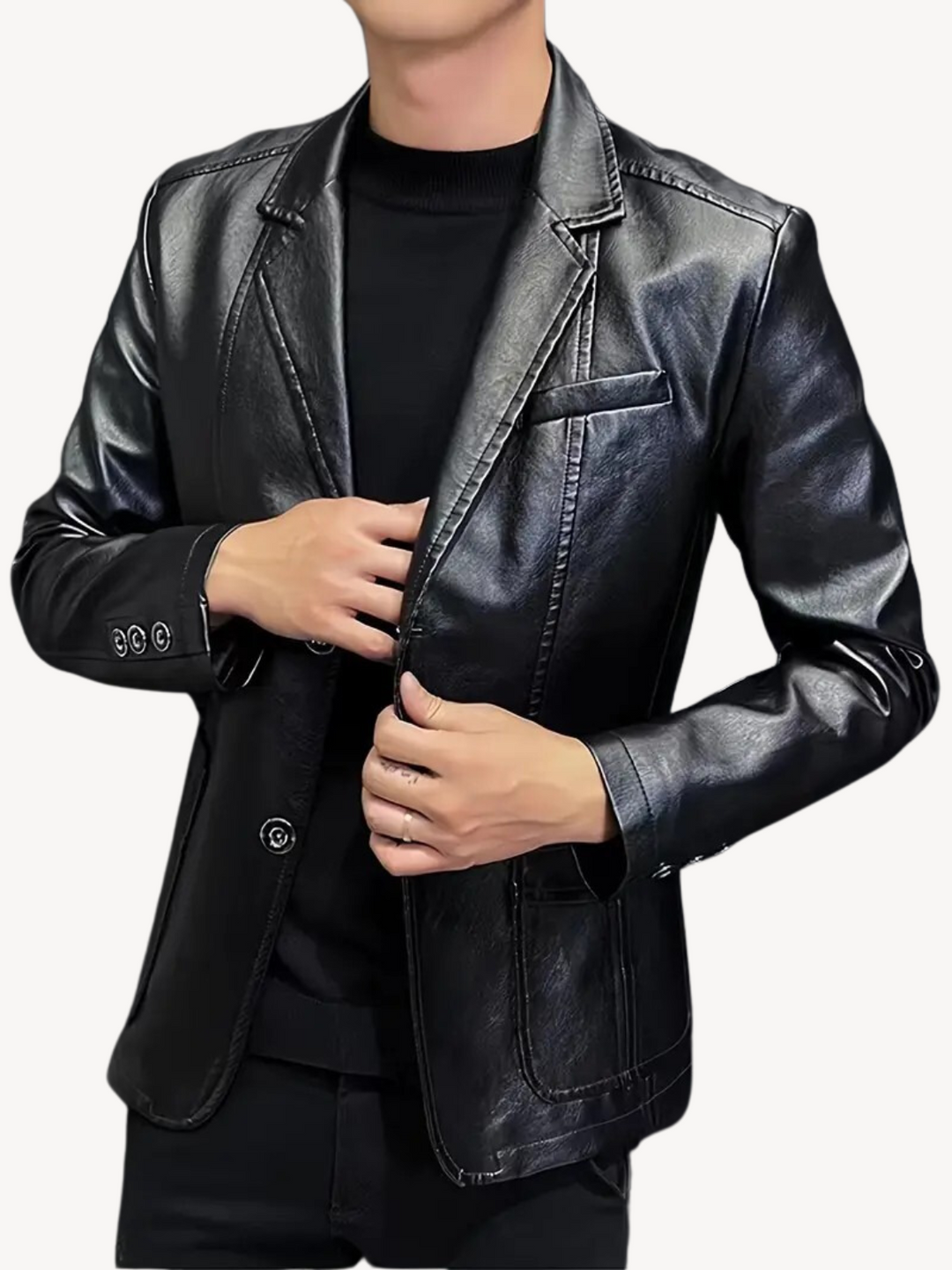 OLIVEIERO - SYNTHETIC LEATHER JACKET