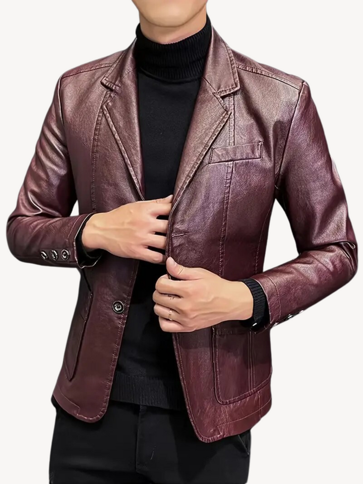 OLIVEIERO - SYNTHETIC LEATHER JACKET