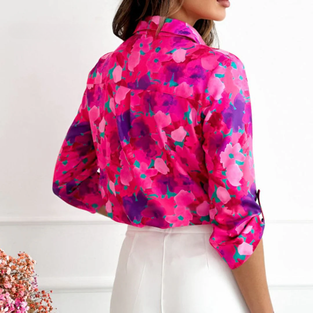 MARI™ | PINK FLOWER BLOUSE