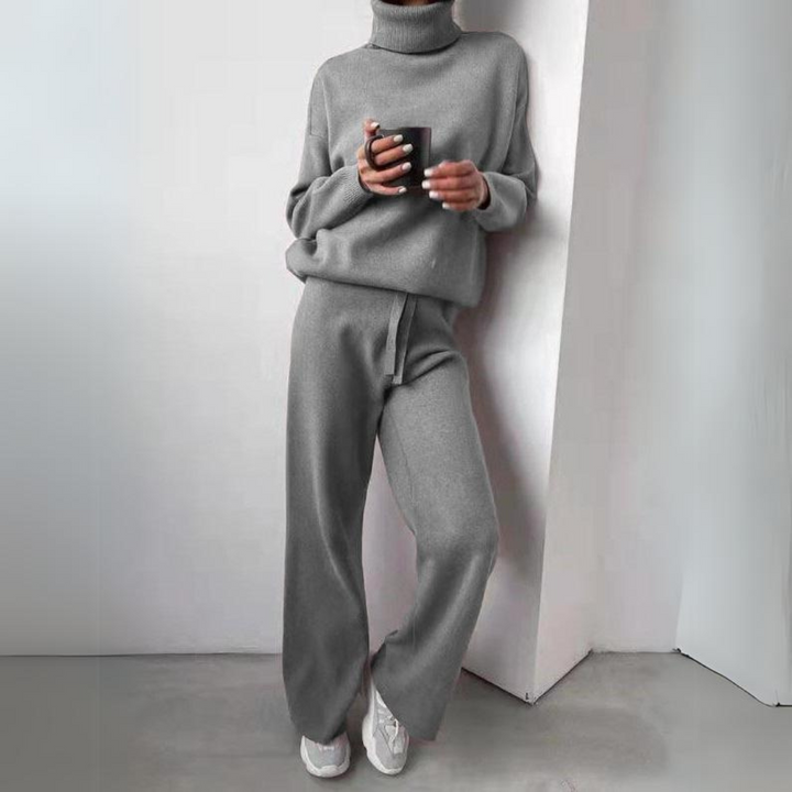 Clara™ - Comfortable 2-piece set with turtleneck sweater and long pants