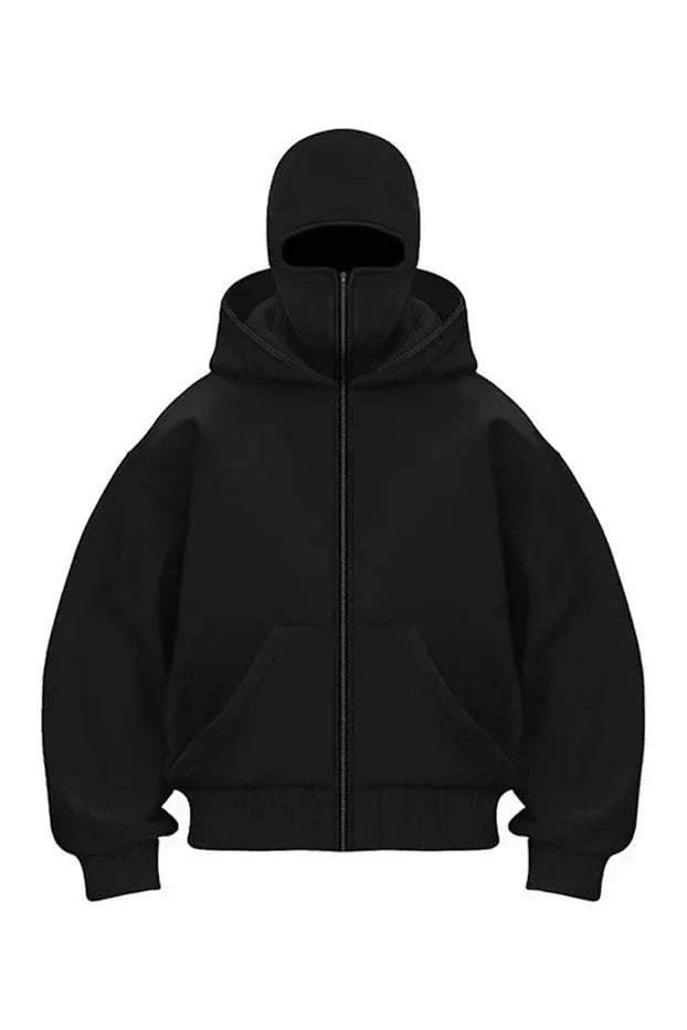 BALACLAVA FULL ZIPPER SWEATSHIRT