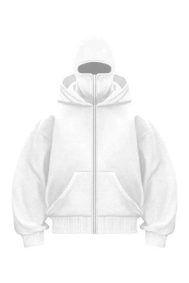 BALACLAVA FULL ZIPPER SWEATSHIRT